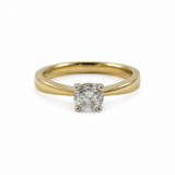 14K Yellow Gold .54CT Round Brilliant Diamond Solitaire
