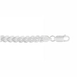 Sterling Silver 3mm Franco Bracelet
