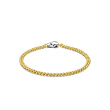 TI SENTO Yellow Gold Plated Gourmet Bracelet