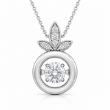 10K White Gold .10CTW Diamond Pulse Pendant
