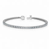 10K White Gold 3.00CTW Lab Grown Diamond Tennis Bracelet
