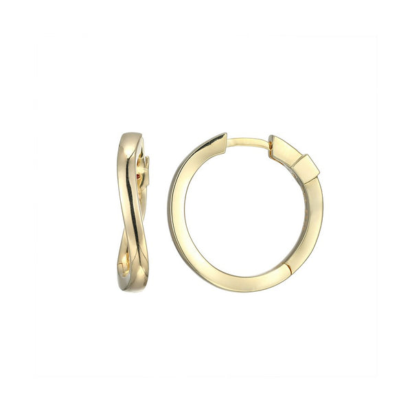 Elle "Luna" Curved Hoop Earrings