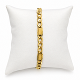 10k Yellow Gold 8" Figaro Bracelet