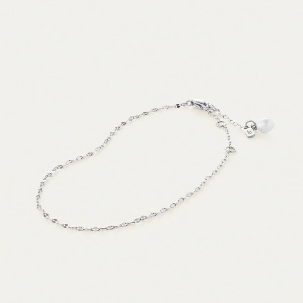 Jenny Bird Capri Anklet in high polish Silver