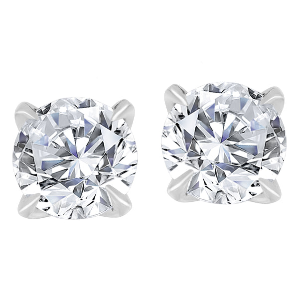 10K White Gold .50ctw Lab Grown Diamond Studs