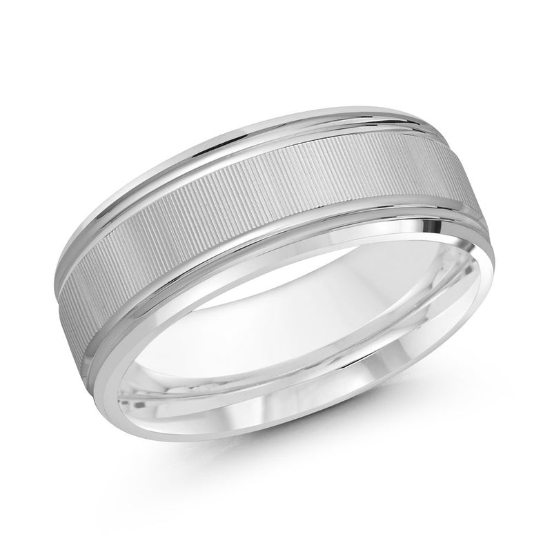 10K White Gold Wedding Band