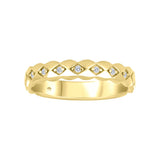 10K Yellow Gold .04CTW Lab Grown Diamond Ring