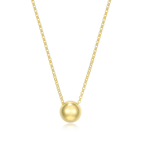 ELLE "GENEDID" Gold Plated Half Ball 16+3" Necklace