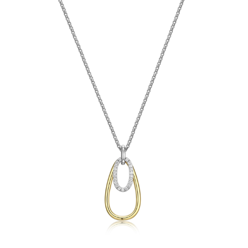 Elle Circadia Gold Plated Necklace with Cubic Zirconia – Inglis