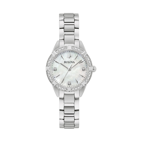 Bulova Sutton Diamond Accent Watch with Mother of Pearl Dial