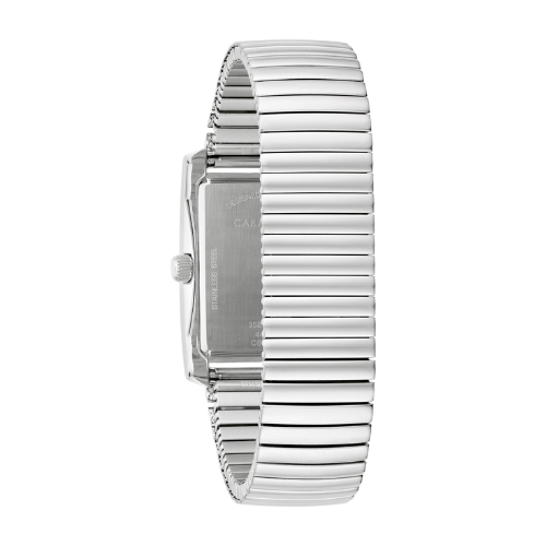 Caravelle Dress Square Face Watch with Expansion Strap