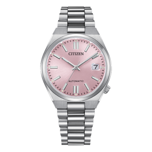 Citizen Automatic Tsuyosa Watch with Sunray Pastel Pink Dial