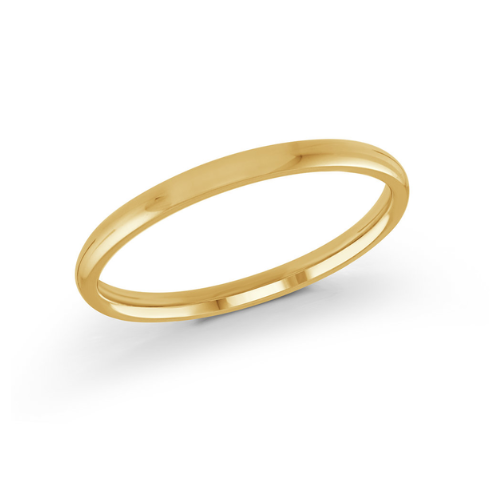 10K Yellow Gold 2mm Wedding Band RS8