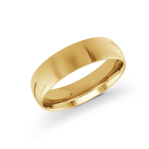 10K Yellow Gold 6mm Wedding Band RS10
