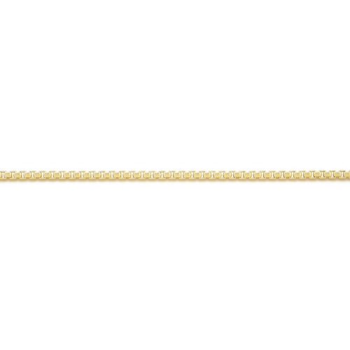 10K Yellow Gold 20" Rounded Box Link Chain