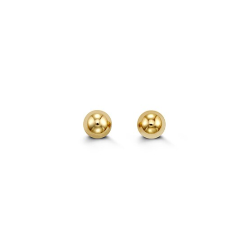 14K Yellow Gold 4mm Ball Studs
