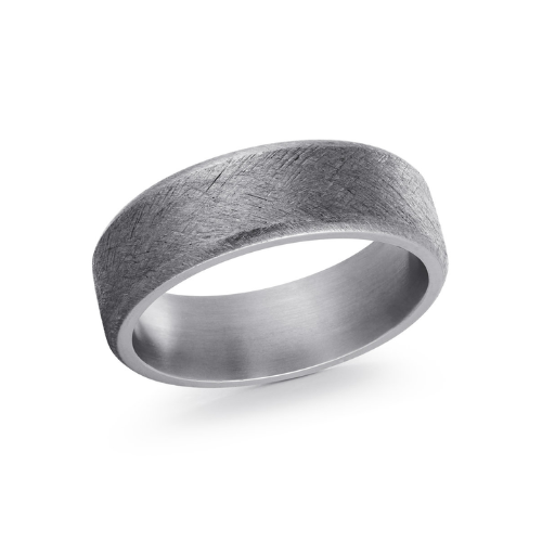 Tantalum Black Scratch Finish 7mm Wedding Band RS11
