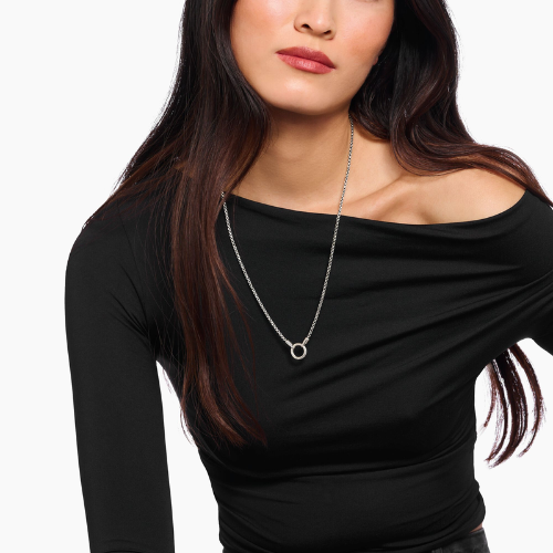 Thomas Sabo Sterling Silver Venetian Necklace with Round Clasp