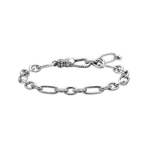 Thomas Sabo Blackened Sterling Silver 19cm Chain Link Bracelet