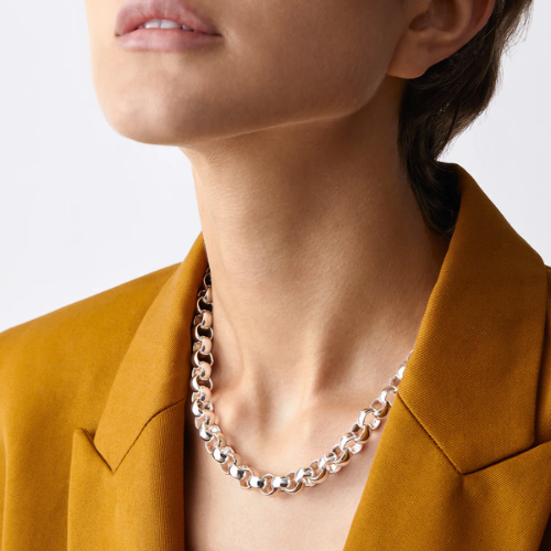Jenny Bird Rodin Chain in Rhodium