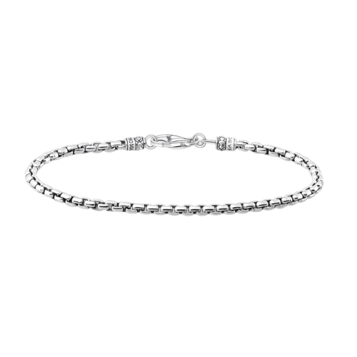 Thomas Sabo Sterling Silver Blackened Venezia Bracelet 19cm