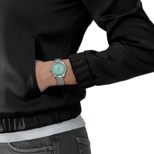 Tissot Ballade Watch with Bright Green Dial