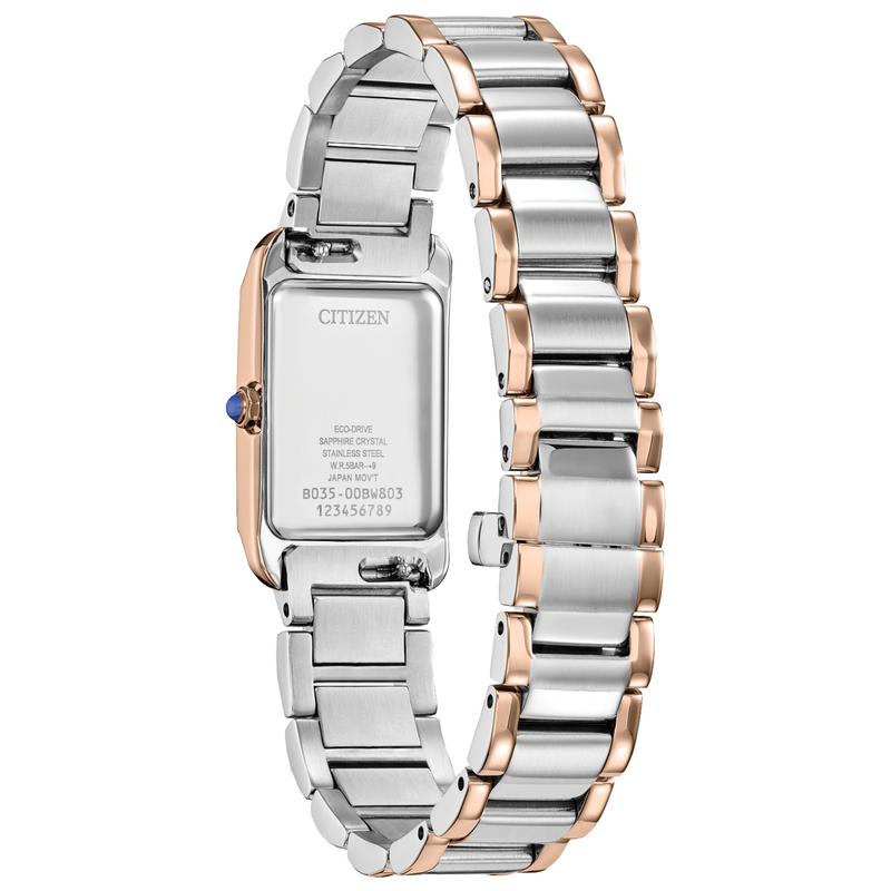 Citizen L Bianca Watch with Rectangle Mother of Pearl Dial