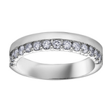 14K White Gold .50ctw Diamond Band