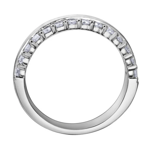 14K White Gold .50ctw Diamond Band