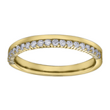 14K Yellow Gold .25ctw Diamond Band