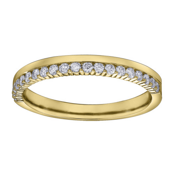 14K Yellow Gold .25ctw Diamond Band
