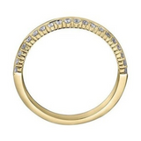 14K Yellow Gold .25ctw Diamond Band