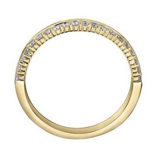 14K Yellow Gold .25ctw Diamond Band