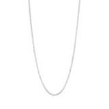 10K White Gold 18/20" Rolo Chain