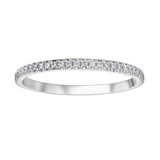 10K White Gold .15ctw Diamond Band