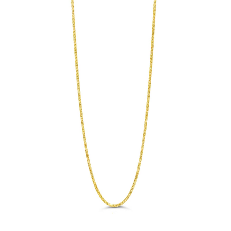 10K Yellow Gold 18/20" Wheat Chain