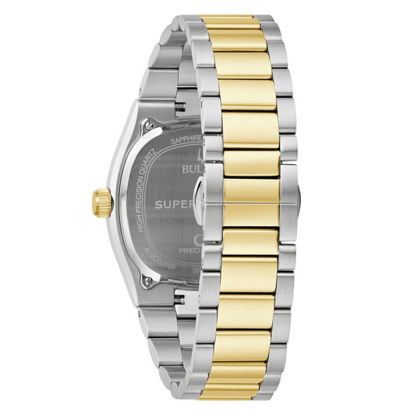 Bulova Super Seville Two-Tone Watch with Black Dial