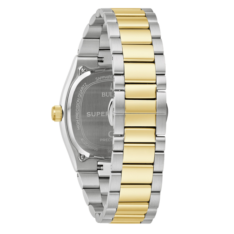 Bulova Super Seville Two-Tone Watch with Black Dial