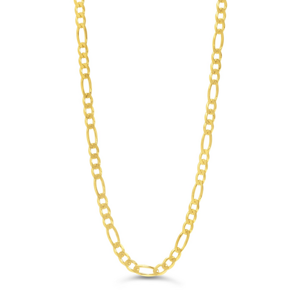 10K Yellow Gold 20" Figaro Chain
