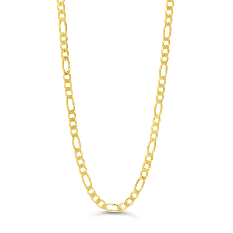 10K Yellow Gold 20" Figaro Chain