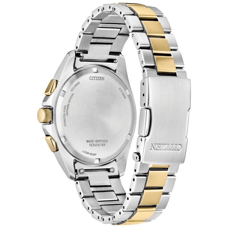 Citizen Sport Luxury Two-Tone Watch with Green Dial