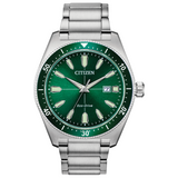 Citizen Vintage Brycen Watch with Green Dial