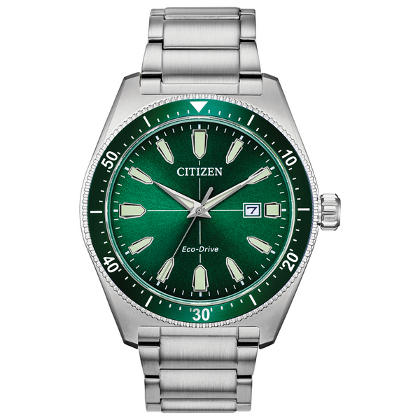 Citizen Vintage Brycen Watch with Green Dial