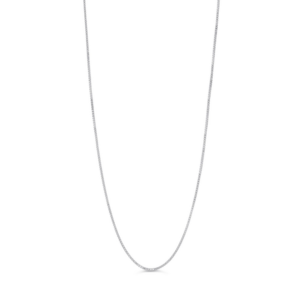 10K White Gold 18/20" Box Link Chain