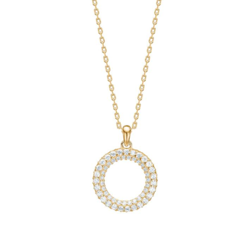 Joanli Nor Gold Tone Paula Circle Necklace