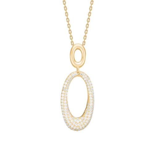 Joanli Nor Gold Tone Paris Oval Necklace