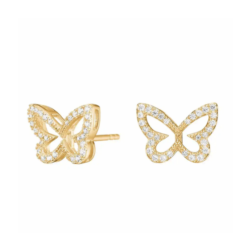 Joanli Nor Gold Tone Butterfly Earrings