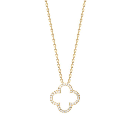 Joanli Nor Gold Tone Four Leaf Clover Necklace