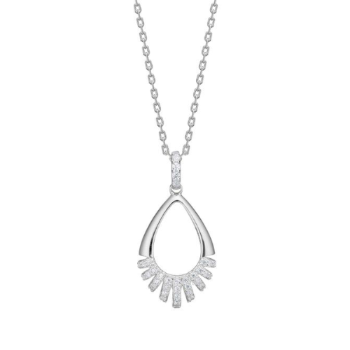 Joanli Nor Rhodium plated Silver Piper Necklace