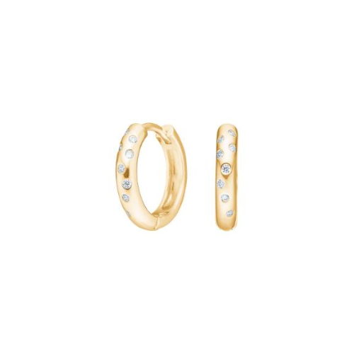 Joanli Nor Gold Tone Pop Hoop Earrings